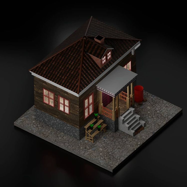Gambar 3D House